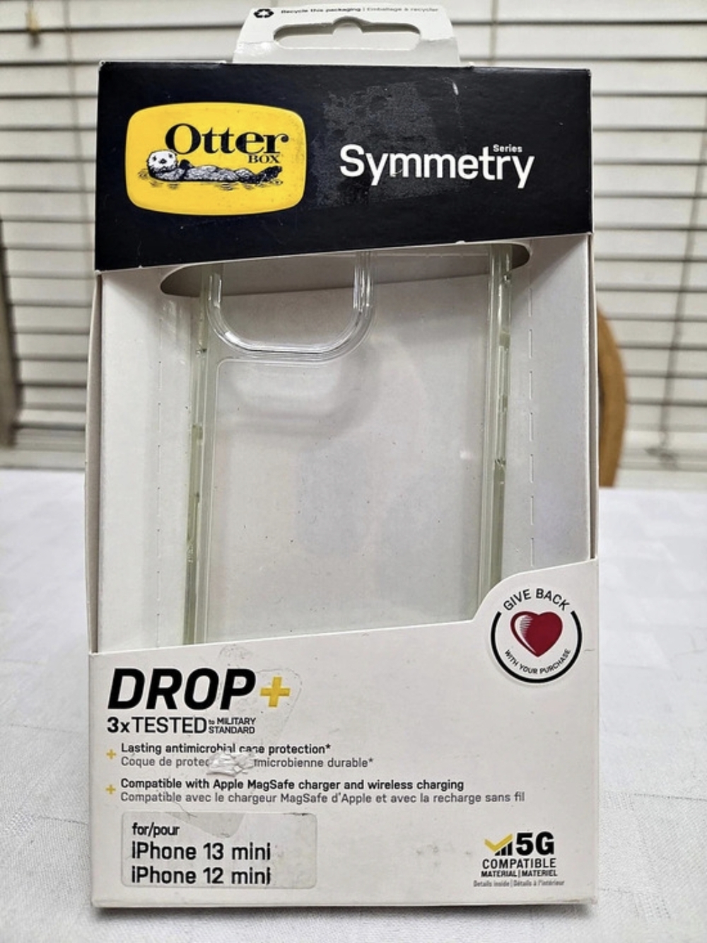 OtterBox Symmetry Clear Case iPhone 13 Mini 12 Mini MagSafe Compatible NEW